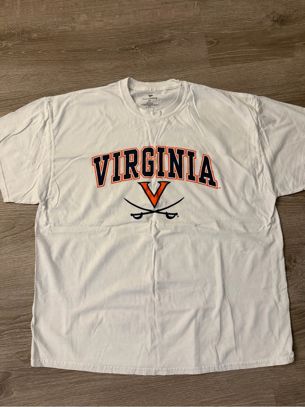 Virginia Cavaliers Fanatics T Shirt Mens 2XL White UVA